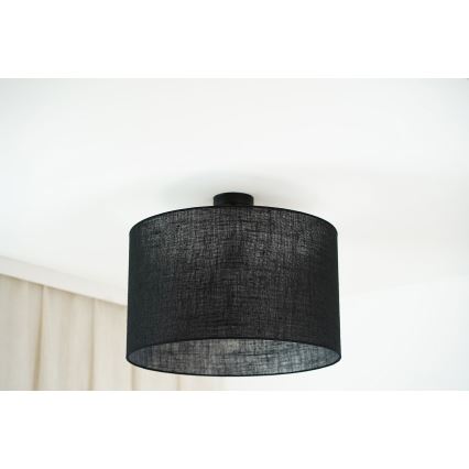 Brilagi - Anbauleuchte TUBES ROLLER 1xE27/15W/230V d 50 cm schwarz