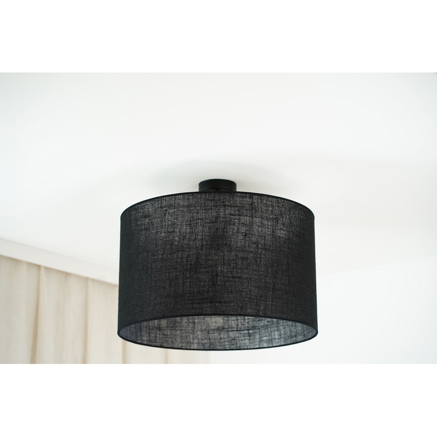 Brilagi - Anbauleuchte TUBES ROLLER 1xE27/15W/230V d 50 cm schwarz