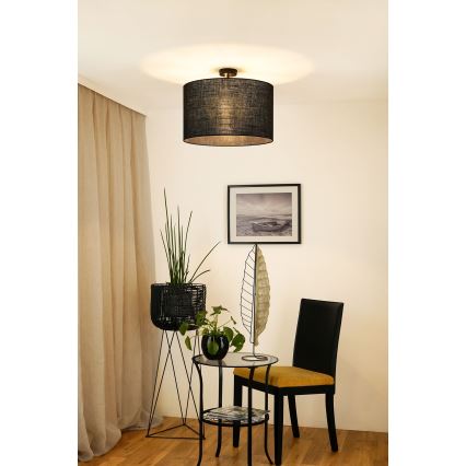 Brilagi - Anbauleuchte TUBES ROLLER 1xE27/15W/230V d 50 cm schwarz