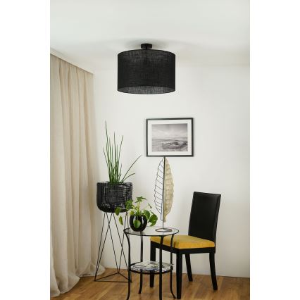 Brilagi - Anbauleuchte TUBES ROLLER 1xE27/15W/230V d 50 cm schwarz