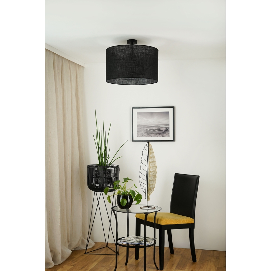 Brilagi - Anbauleuchte TUBES ROLLER 1xE27/15W/230V d 50 cm schwarz