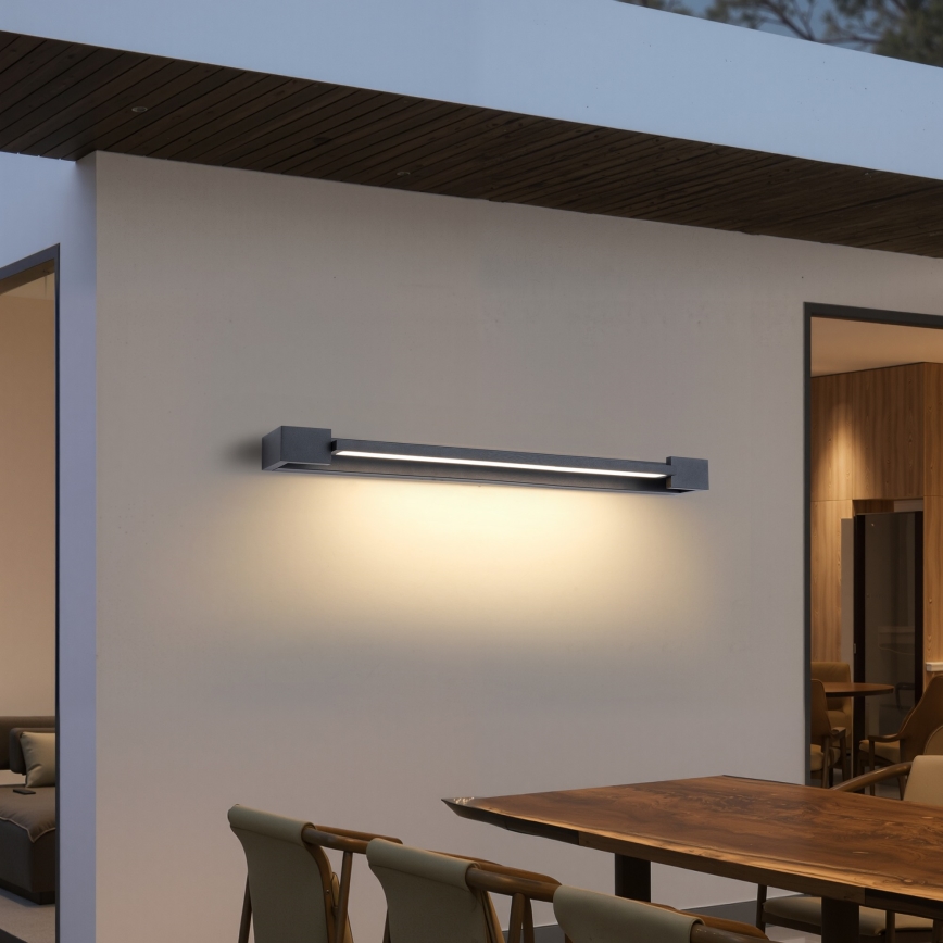 Brilagi - LED-Außenwandleuchte AQUA LINE LED/24W/230V 90 cm IP44 Anthrazit CRI 90