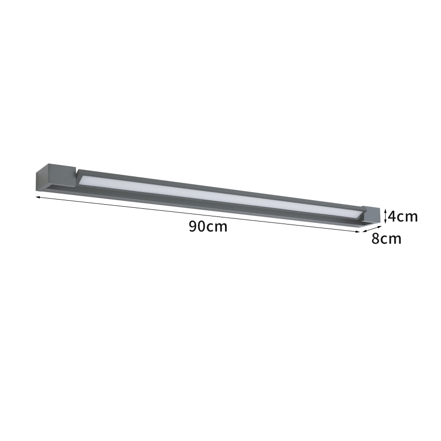 Brilagi - LED-Außenwandleuchte AQUA LINE LED/24W/230V 90 cm IP44 Anthrazit CRI 90