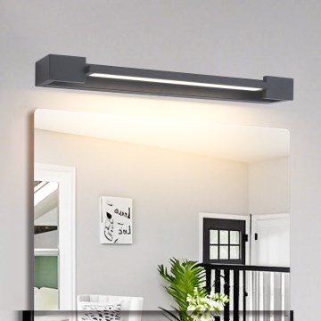 Brilagi - AQUA LINE LED-Spiegelbeleuchtung für das Badezimmer LED/12W/230V 45 cm IP44 Anthrazit CRI 90