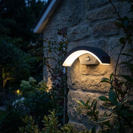 Brilagi - LED Außenwandleuchte mit Sensor ARCELO LED/8W/230V IP54