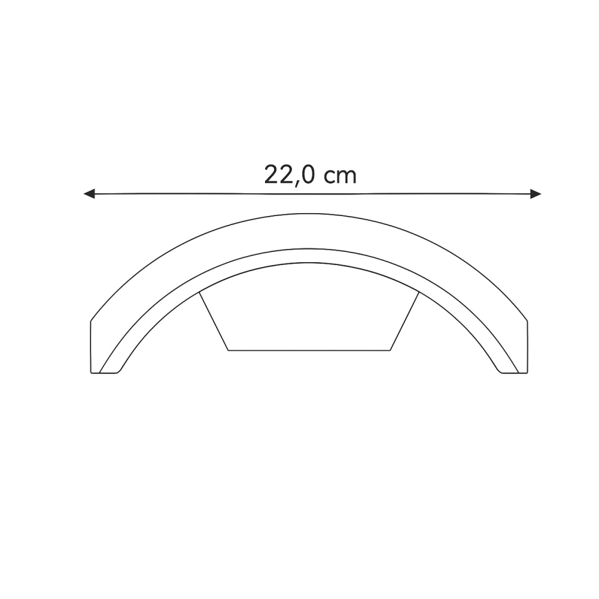 Brilagi - LED Außenleuchte mit Sensor ARCELO LED/9W/230V 50 cm IP54