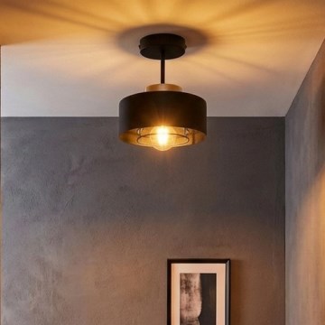 Brilagi - Aufbau-Deckenleuchte 1xE27/60W/230V schwarz/gold