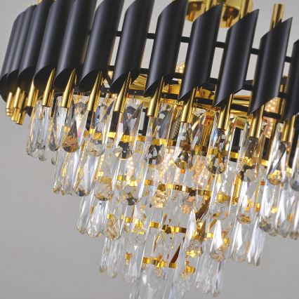 BRILAGI - Aufbau-Deckenleuchte ECLIPSE 9xE14/10W/230V Ø 58 cm gold/schwarz