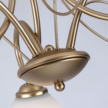 Brilagi - Aufbau-Deckenleuchte FRED 3xE27/60W/230V Ø 59 cm goldfarben