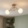 Brilagi - Aufbau-Deckenleuchte MILO ECRU 2xE27/60W/230V, Beige/Gold