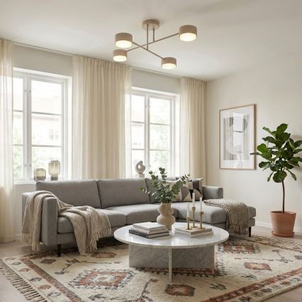 Brilagi - Aufbau-Deckenleuchte MONO 4xGX53/12W/230V beige