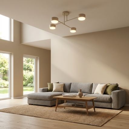Brilagi - Aufbau-Deckenleuchte MONO 4xGX53/12W/230V beige