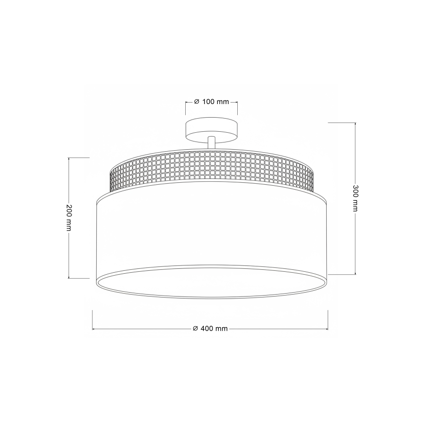 Brilagi - Aufbau-Deckenleuchte PADOVA 1xE27/60W/230V, Ø 40 cm, cremefarben