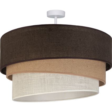 Brilagi - Aufbau-Deckenleuchte TRIO 3xE27/60W/230V, Durchmesser 60 cm, braun/beige/weiß