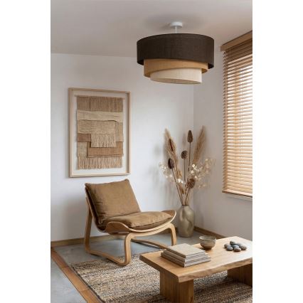 Brilagi - Aufbau-Deckenleuchte TRIO 3xE27/60W/230V, Durchmesser 60 cm, braun/beige/weiß