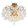 Brilagi - Aufbau-Kronleuchter CRYSTAL 6xE14/60W/230V bronzen