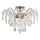 Brilagi - Aufbau-Kronleuchter CRYSTAL 6xE14/60W/230V glänzendes Chrom