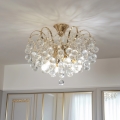 Brilagi - Aufbau-Kronleuchter CRYSTAL 6xE14/60W/230V golden