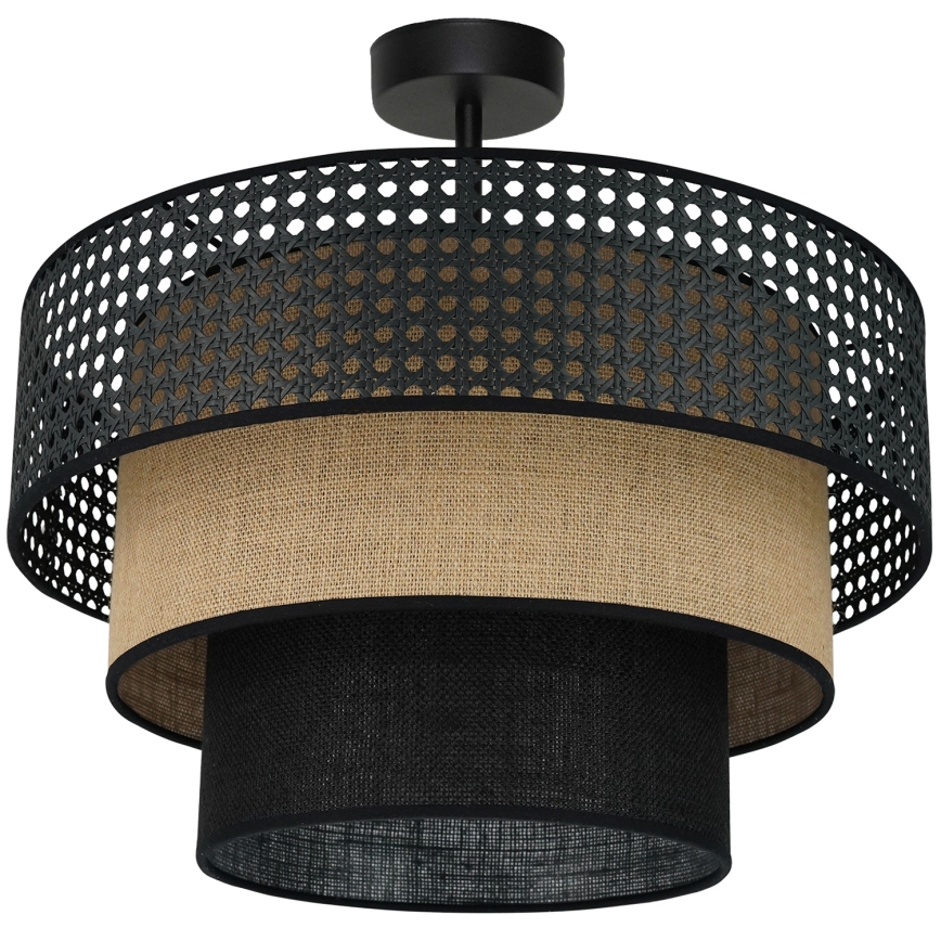 Brilagi - Aufbauleuchte DAKOTA LUNETA 1xE27/15W/230V d 45 cm schwarz/beige