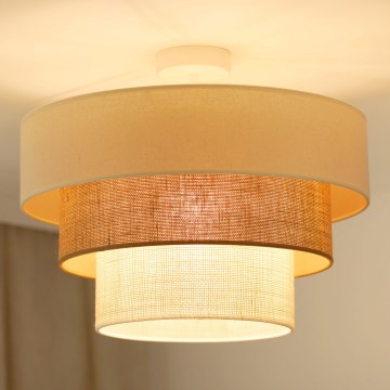 Brilagi - Aufbauleuchte DENVER LUNETA 1xE27/15W/230V d 45 cm beige/braun/cremefarben