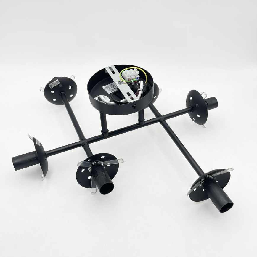Brilagi - Aufbauleuchte MALONY 6xE14/20W/230V schwarz