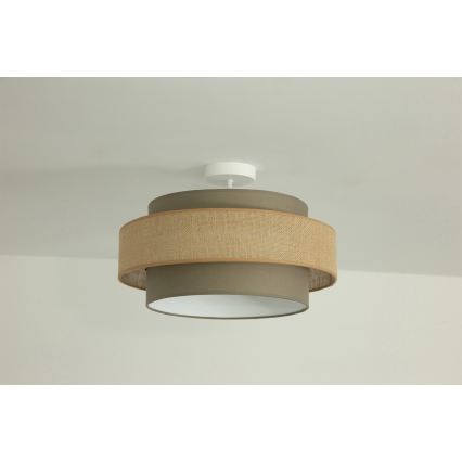 Brilagi - Aufbauleuchte RESNA 1xE27/60W/230V Ø 40 cm braun/beige