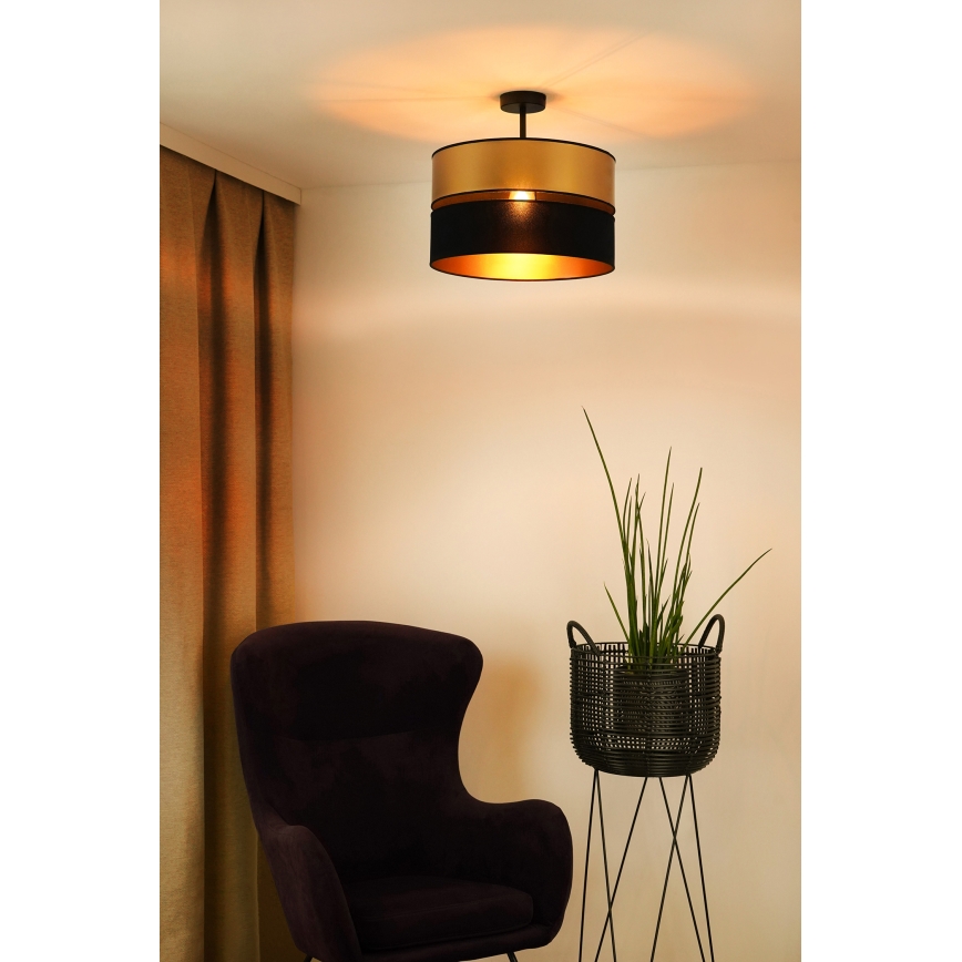 Brilagi - Aufbauleuchte ROYAL 1xE27/15W/230V d 40 cm schwarz/golden