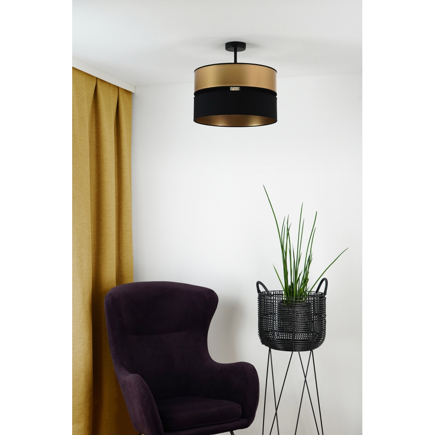 Brilagi - Aufbauleuchte ROYAL 1xE27/15W/230V d 40 cm schwarz/golden