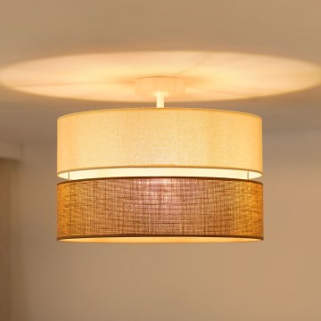 Brilagi - Aufbauleuchte ROYAL YUTE 1xE27/15W/230V d 40 cm beige/cremefarben