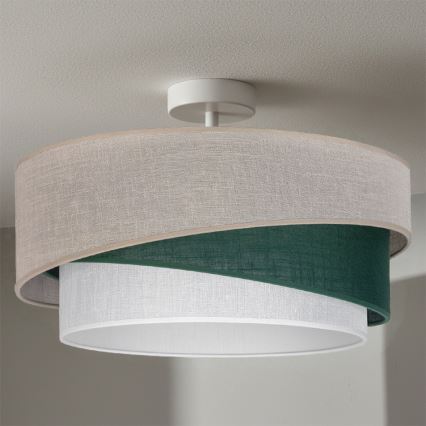 Brilagi - Aufgesetzte Deckenleuchte ARROW 1xE27/60W/230V Ø 45 cm beige/grün/weiß