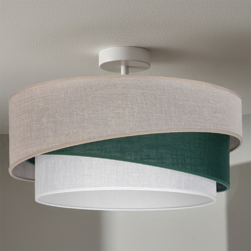 Brilagi - Aufgesetzte Deckenleuchte ARROW 1xE27/60W/230V Ø 45 cm beige/grün/weiß