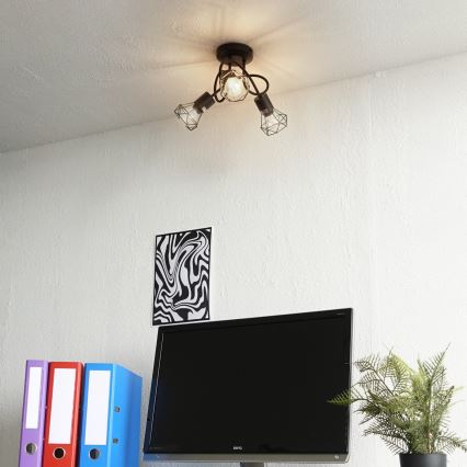 Brilagi - Aufgesetzte Deckenleuchte CAGE 3xE14/40W/230V