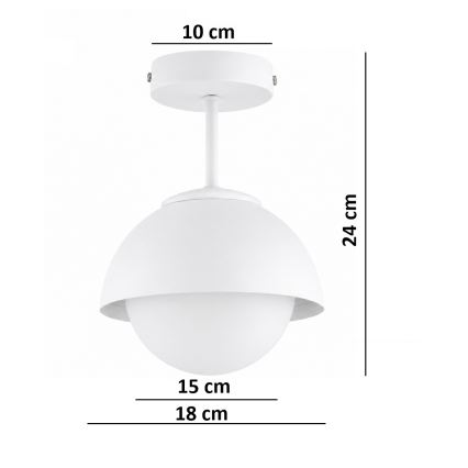 BRILAGI - Aufgesetzte Deckenleuchte COSMO 1xE27/60W/230V weiß/gold