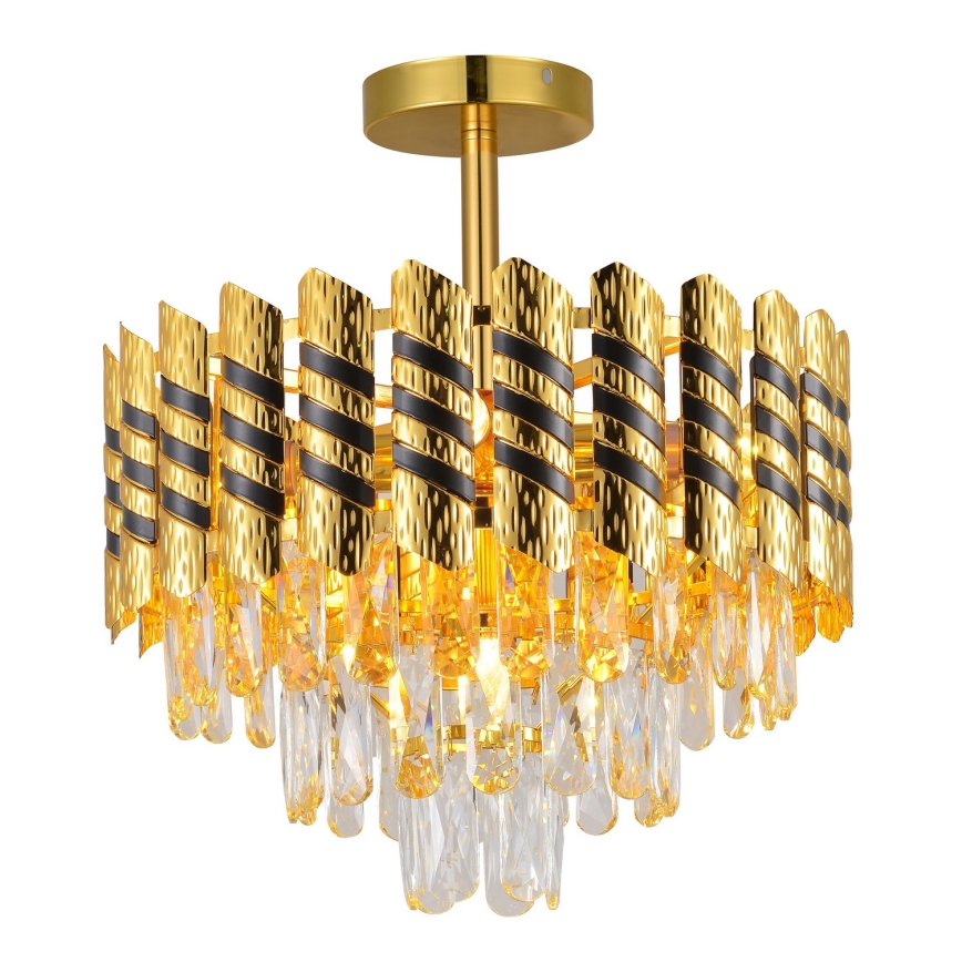 Brilagi - Aufgesetzte Deckenleuchte CRISTAL 5xE14/40W/230V, Ø 38 cm