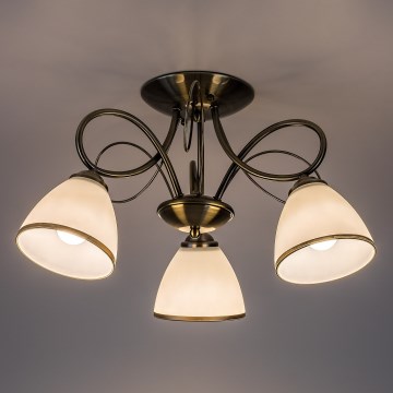 Brilagi - Aufgesetzte Deckenleuchte FRED 3xE27/60W/230V Ø 59 cm bronzefarben