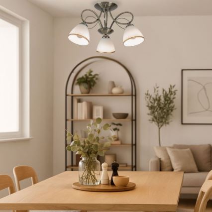 Brilagi - Aufgesetzte Deckenleuchte FRED 3xE27/60W/230V Ø 59 cm bronzefarben