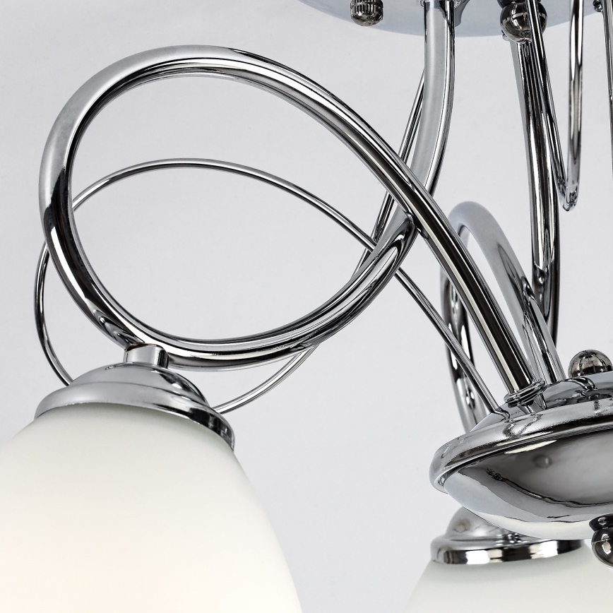 Brilagi - Aufgesetzte Deckenleuchte FRED 3xE27/60W/230V Ø 59 cm, glänzender Chrom