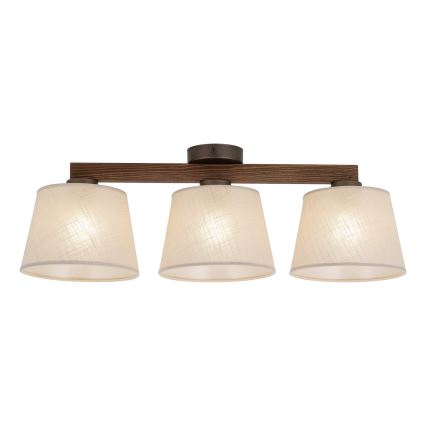 Brilagi - Aufgesetzte Deckenleuchte LATTE 3xE27/15W/230V Kiefer/Beige