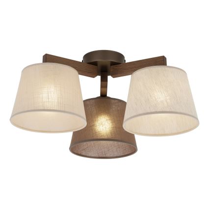 Brilagi - Aufgesetzte Deckenleuchte LATTE 3xE27/15W/230V Kiefer/Mix