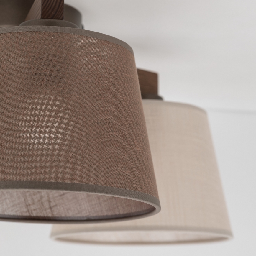 Brilagi - Aufgesetzte Deckenleuchte LATTE 3xE27/15W/230V Kiefer/Mix