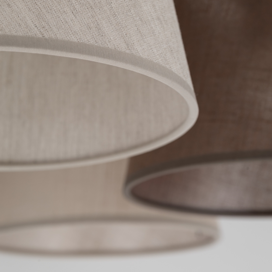 Brilagi - Aufgesetzte Deckenleuchte LATTE 5xE27/15W/230V Kiefer/Mix