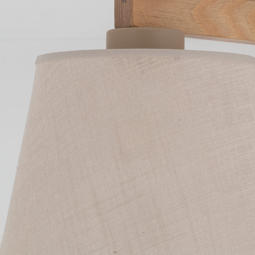 Brilagi - Aufgesetzte Deckenleuchte LATTE SABIA 3xE27/15W/230V Kiefer/Beige