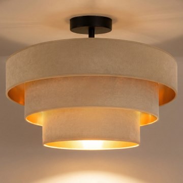 Brilagi - Aufgesetzte Deckenleuchte LUNETA 1xE27/60W/230V Ø 40 cm beige/gold
