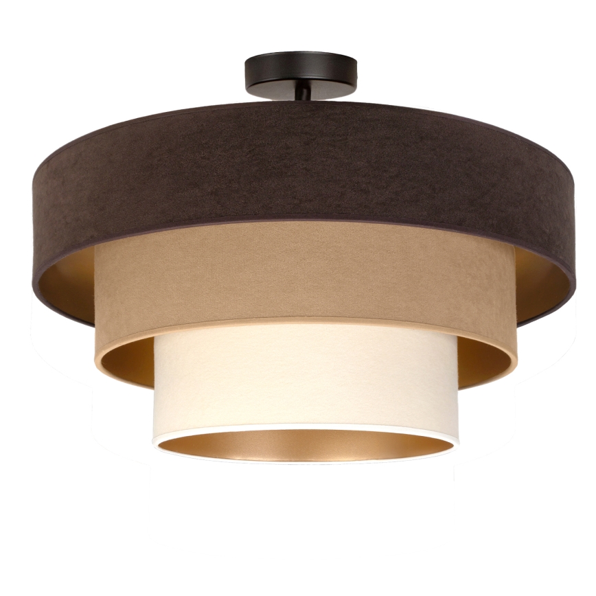 Brilagi - Aufgesetzte Deckenleuchte LUNETA, 1xE27/60W/230V, Ø 40 cm, braun/beige/creme