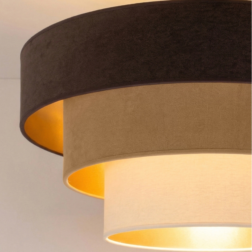 Brilagi - Aufgesetzte Deckenleuchte LUNETA, 1xE27/60W/230V, Ø 40 cm, braun/beige/creme