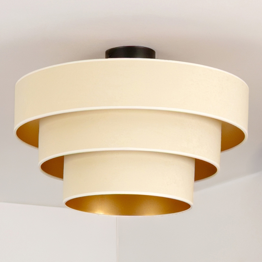 Brilagi - Aufgesetzte Deckenleuchte LUNETA 1xE27/60W/230V Ø 40 cm Creme/Gold