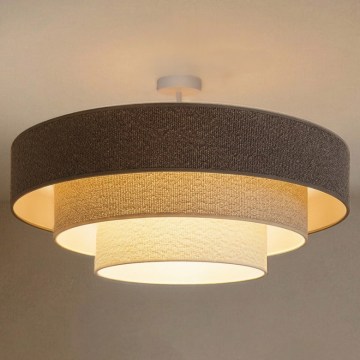 Brilagi - Aufgesetzte Deckenleuchte LUNETA 3xE27/60W/230V Ø 80 cm grau/creme/weiß