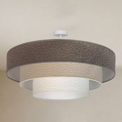 Brilagi - Aufgesetzte Deckenleuchte LUNETA 3xE27/60W/230V Ø 80 cm grau/creme/weiß