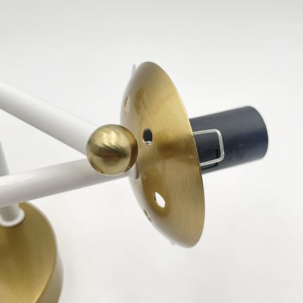 Brilagi - Aufgesetzte Deckenleuchte MALIVA 3xE14/15W/230V gold/weiß