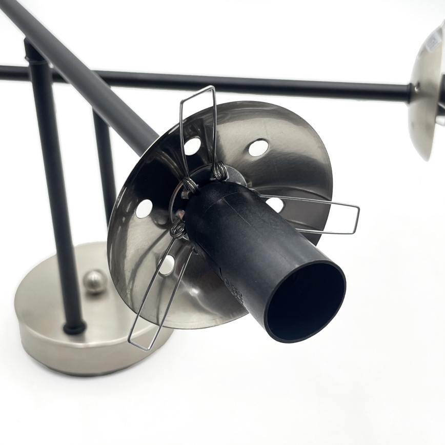 Brilagi - Aufgesetzte Deckenleuchte MALIVA 4xE14/15W/230V mattchrom/rauchglas